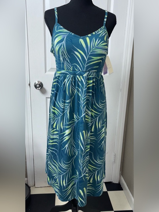 stars above Dresses & Skirts - stars above Teal Dress with Lime Palm Print